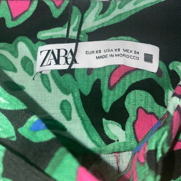 Zara Skater Mini Skirt in Pink and Blue for Resort Wear - SIZE XS - NWT - Picture 6 of 9